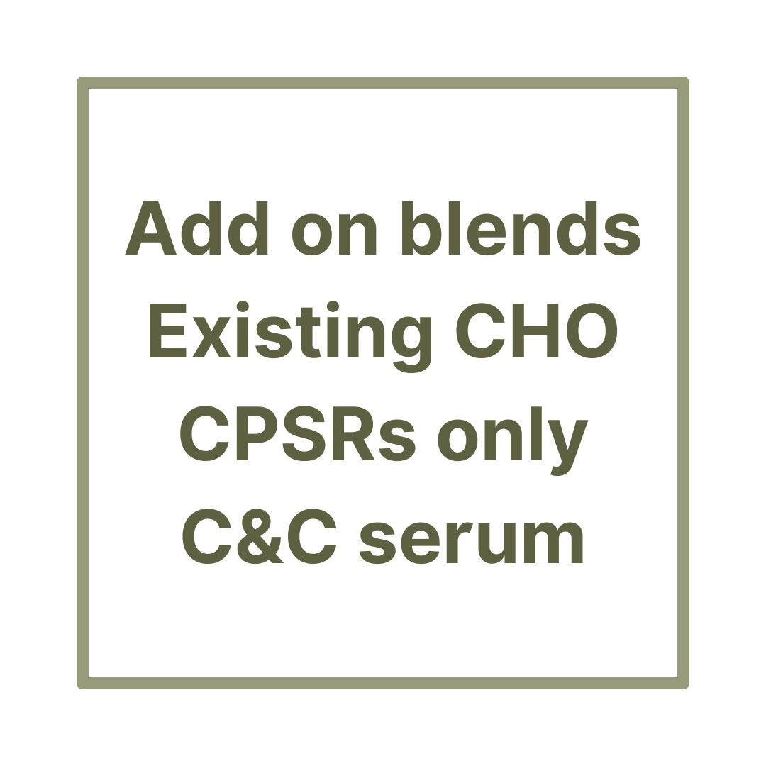 Additional blends for existing choose your own blends CPSR Calendula and Chamomile serum