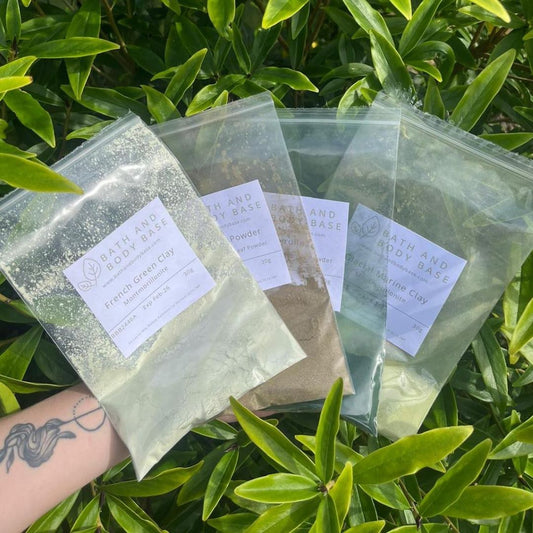 Clay and botanicals colour kit shades of green