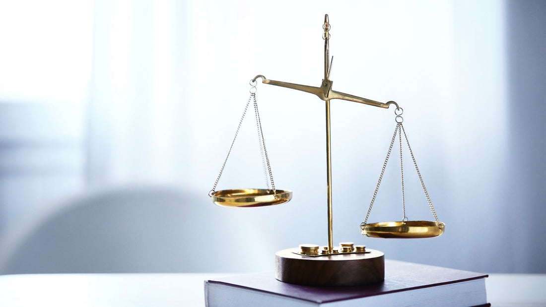 The scales of justice resting on a book, a decorative image thought to represent the legal requirements behind CPSRs