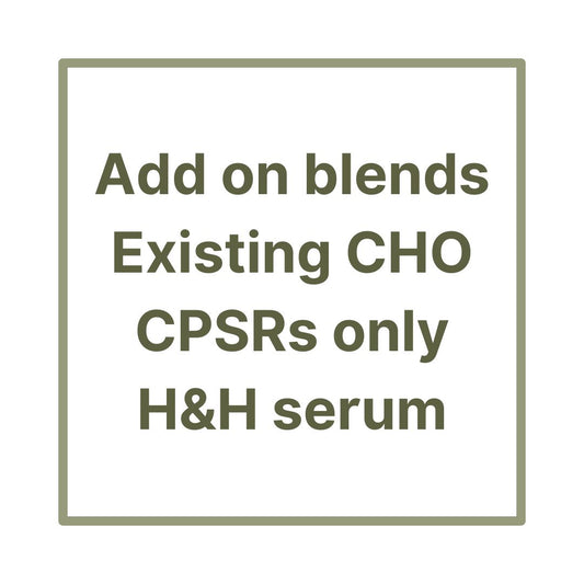 Additional blends for existing choose your own blends CPSR Hawthorn and Horse Chestnut serum